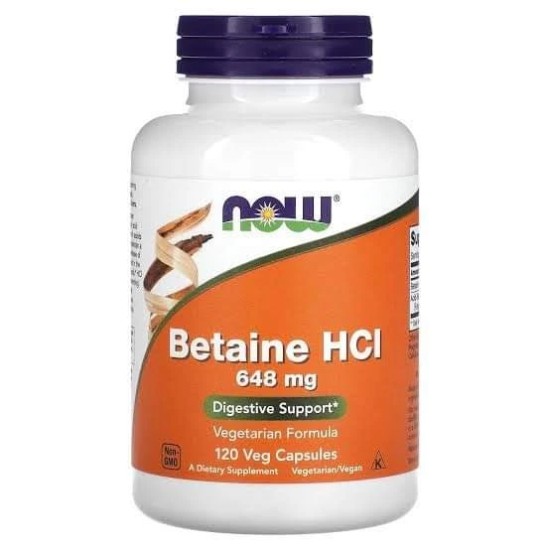 Now Betain HCL 648mg -120caps