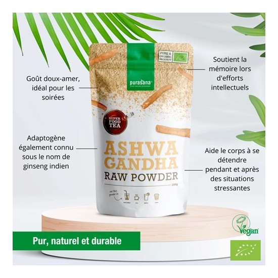 Ashwagandha powder organic 100g