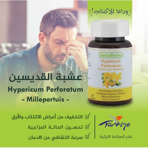 HerbalFarma millepertuis - 60caps عشبة القديسين