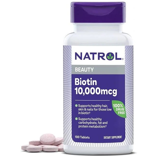 Natrol Biotin 10.000mcg anti chute - 100tabs