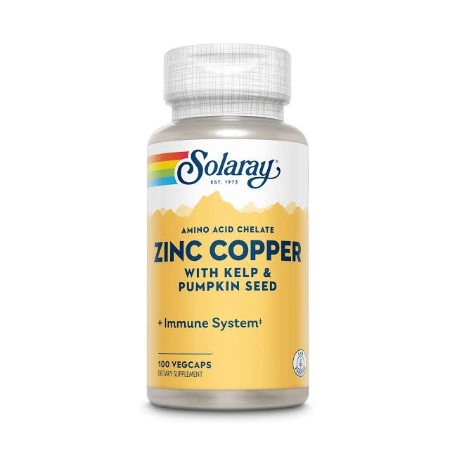 Solaray zinc & Copper 100 caps