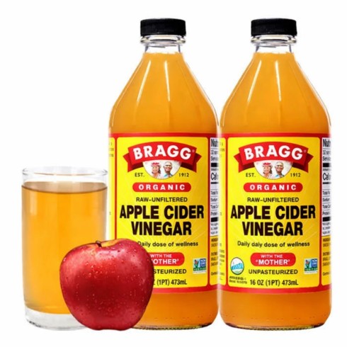 Bragg apple cider vinegar organic 473ml خل التفاح العضوي (Pack 02)