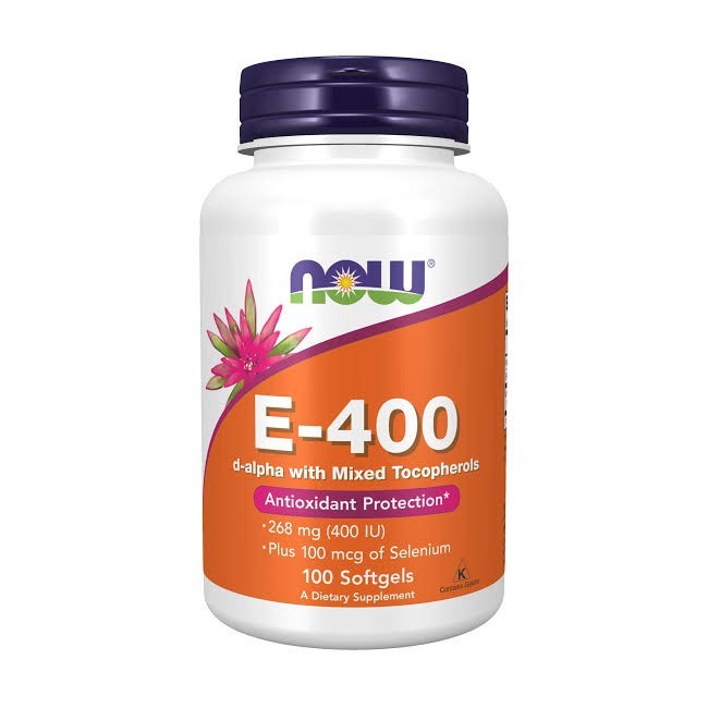 Now vitamin with selenium E-400 - 100 softgels