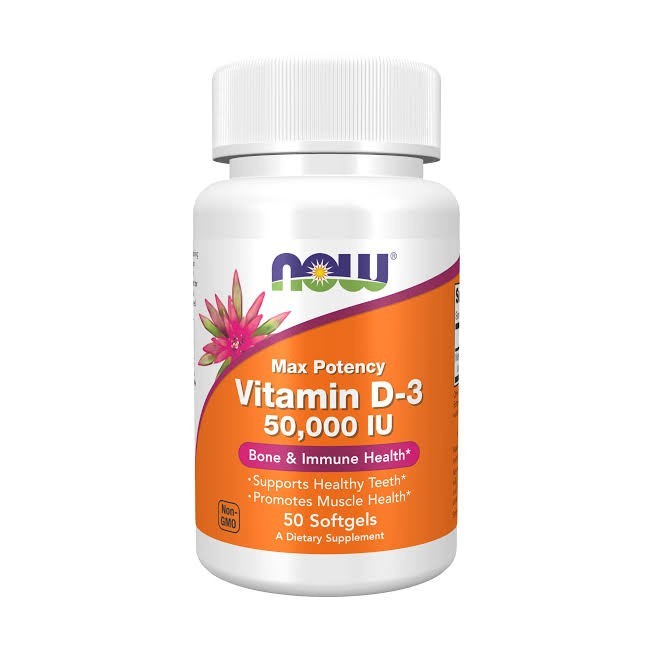Now D3 50.000IU -50 softgels