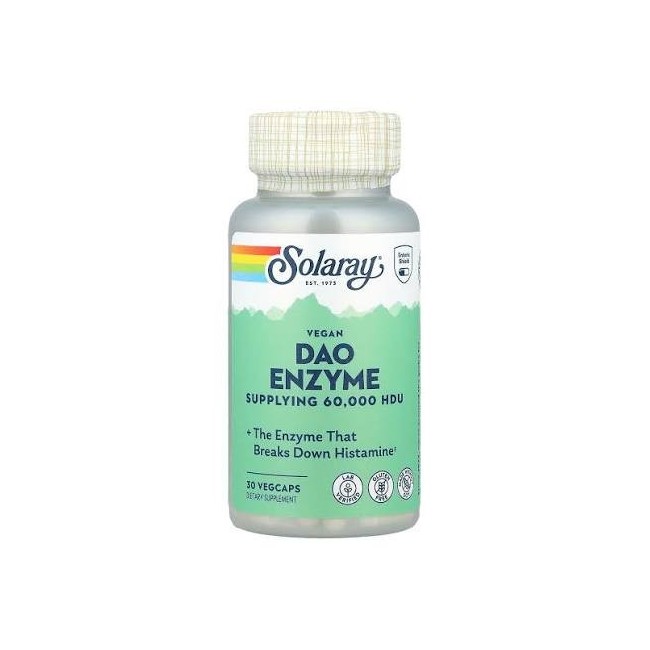 Solaray DAO Enzyme Anti Histamine 30caps