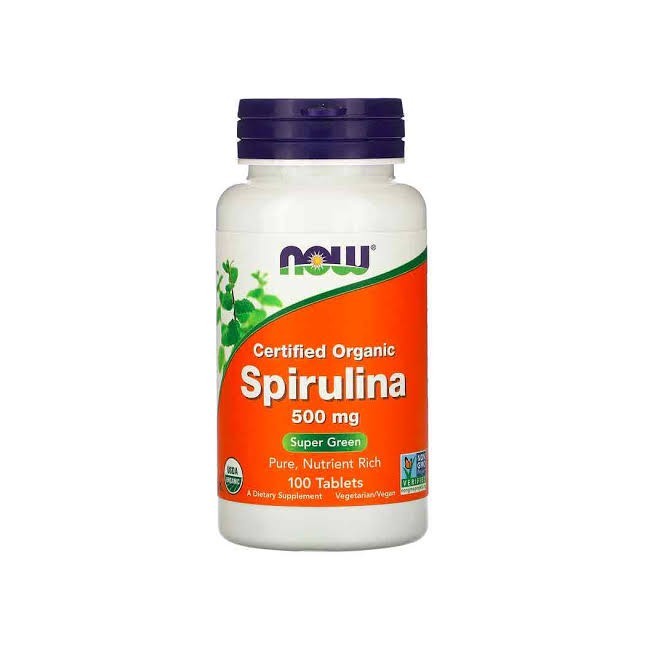 Now Spirulina  500mg -100tabs