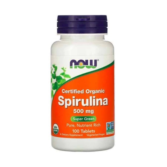 Now Spirulina  500mg -100tabs