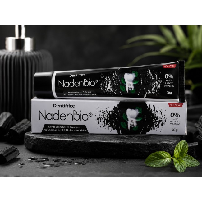 NadenBio Dentifrice à base de Charbon 90g 2