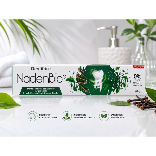 NadenBio Dentifrice à base de Clou Girofle 90g