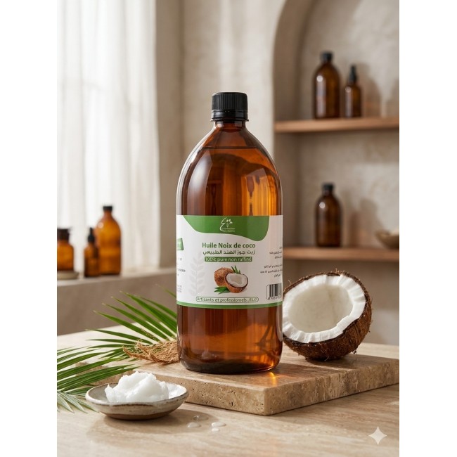 Huile de Coco extra vierge Alimentaire 01L زيت جوز الهند الطبيعي 2