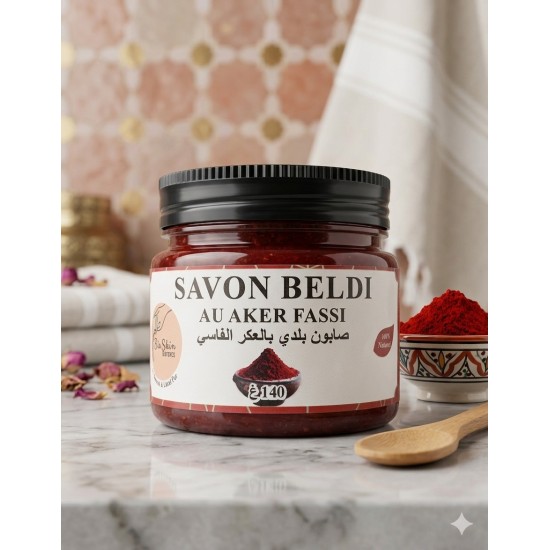 Savon Beldi au Aker Fassi صابون بلدي بالعكر فاسي 140غ