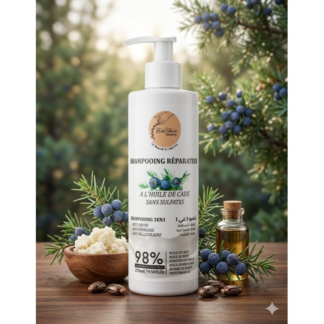 Shampooing Naturel à base de genévrier 270ml شامبو طبيعي بالقطران