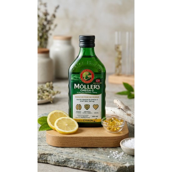 Moller cod liver oil Huile de foie de morue 250ml زيت كبد الحوت