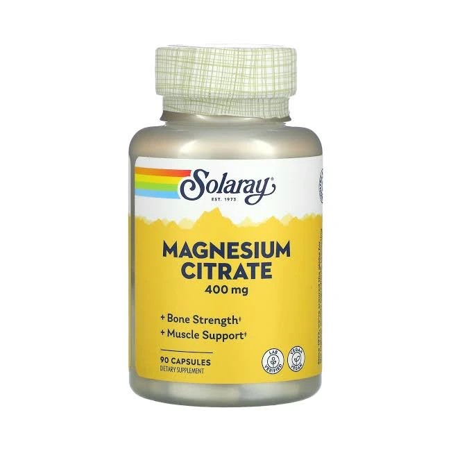 Solaray Magnésium citrate 400mg - 90caps