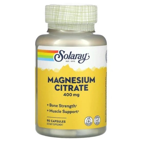Solaray Magnésium citrate 400mg - 90caps