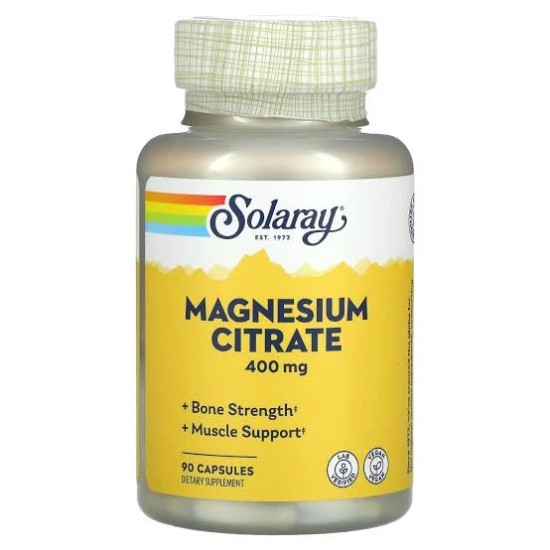 Solaray Magnésium citrate 400mg - 90caps